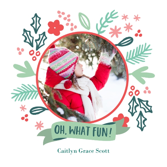 Holiday 8x8 Designer Print - Matte, Prints -Festive Floral Fun