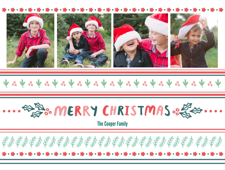 Holiday Plush Fleece Photo Blanket, 60x80, Gift -Christmas Patterns