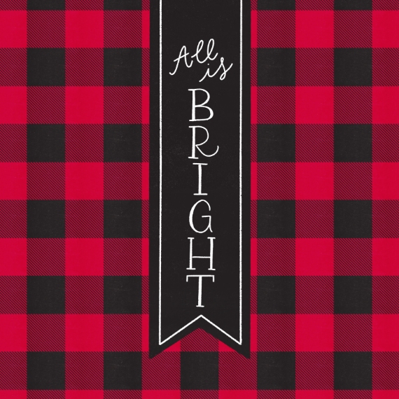 Holidays 16x16 Square Throw Pillow, Gift -All is Bright
