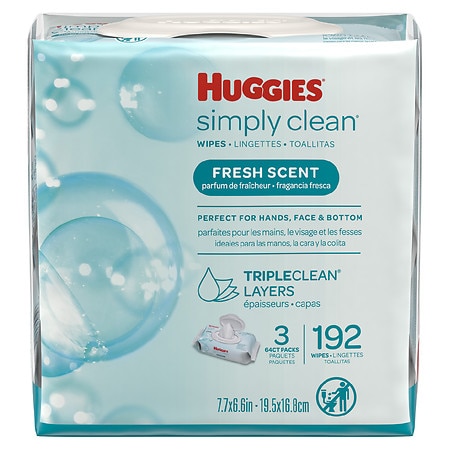 Huggies Simply Clean Scented Baby Wipes Flip-Top Pack - 3.0 ea