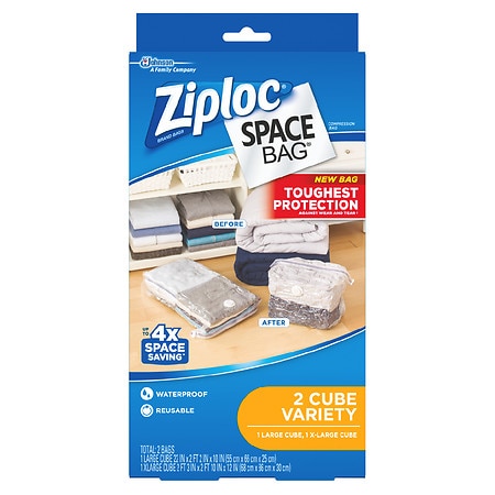 ITW Space Bag Space Bag Cube Combo Large & XLarge - 2.0 Each