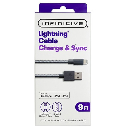 Infinitive Lightning Cable 9 ft - 1.0 ea