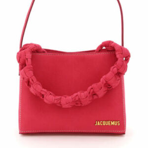 JACQUEMUS LE SAC NOEUD BAG OS Pink, Fuchsia Leather