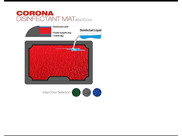 J&v Textiles Disinfectant Outdoor Mat, Gray