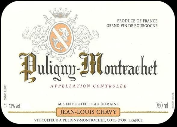 Jean-Louis Chavy 2016 Puligny-Montrachet - Chardonnay White Wine