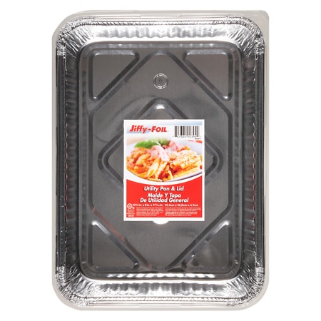 Jiffy-Foil Utility Pan With Lid - 1.0 ea