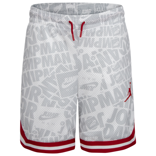 Jordan Boys Jordan Splash All Over Print Short - Boys' Grade School White/Gray/Red Size S