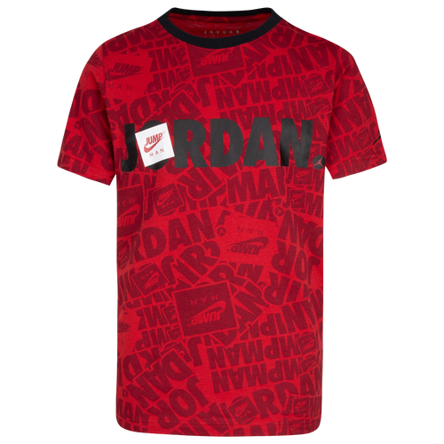 Jordan Boys Jordan Splash T-Shirt - Boys' Grade School Red/Black Size L