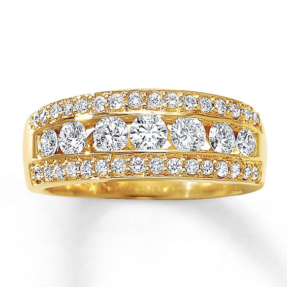 Kay Diamond Ring 1 ct tw Round-cut 14K Yellow Gold