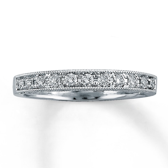 Kay Diamond Wedding Band 1/4 ct tw Round-Cut 14K White Gold