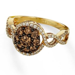 Kay Le Vian Chocolate Diamond Ring 1 ct tw 14K Honey Gold