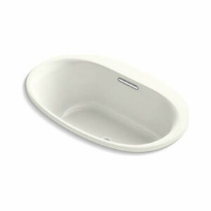 Kohler Underscore Oval 60"x36" Drop-In Vibracoustic Bath, Dune