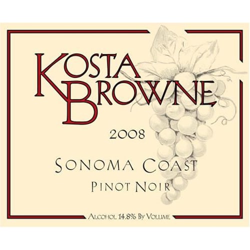Kosta Browne 2008 Sonoma Coast Pinot Noir - Red Wine