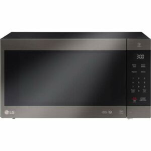 LG LMC2075 24 Inch Wide 2.0 Cu. Ft. 1200 Watt Countertop Microwave with Smart Inverter Black Stainless Steel Cooking Appliances Microwave Ovens