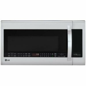 LG LMVM2033 30 Inch Wide 2 Cu. Ft. 1000 Watt Over the Range Microwave with EasyClean Stainless Steel Cooking Appliances Microwave Ovens Over the