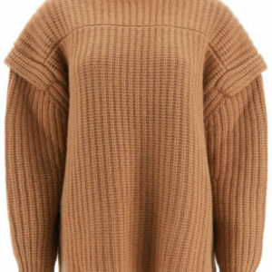 LOULOU STUDIO PARATA WOOL SWEATER S Brown Wool, Cashmere