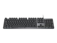 Lenovo Logitech K845 Mechanical Illuminated Corded Aluminum Keyboard TTC Switches - Blue (Clicky) - keyboard