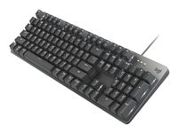 Lenovo Logitech K845 Mechanical Illuminated Corded Aluminum Keyboard TTC Switches - Brown (Tactile) - keyboard