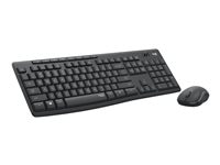 Lenovo Logitech MK295 Silent - keyboard and mouse set - graphite