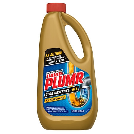 Liquid-Plumr Pro-Strength Clog Destroyer Gel With PipeGuard - 32.0 fl oz