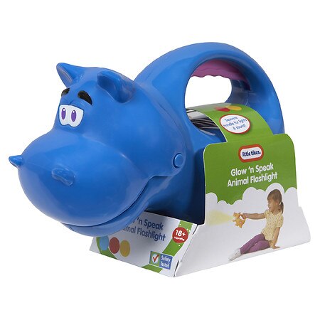 Little Tikes Glow N Speak Animal Flashlight Hippo - 1.0 ea