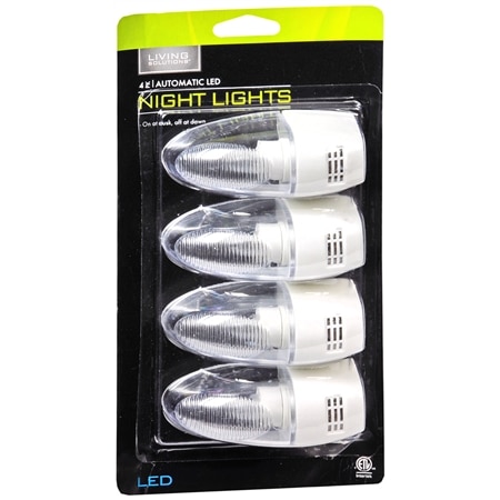 Living Solutions Auto Nightlight - 4.0 ea