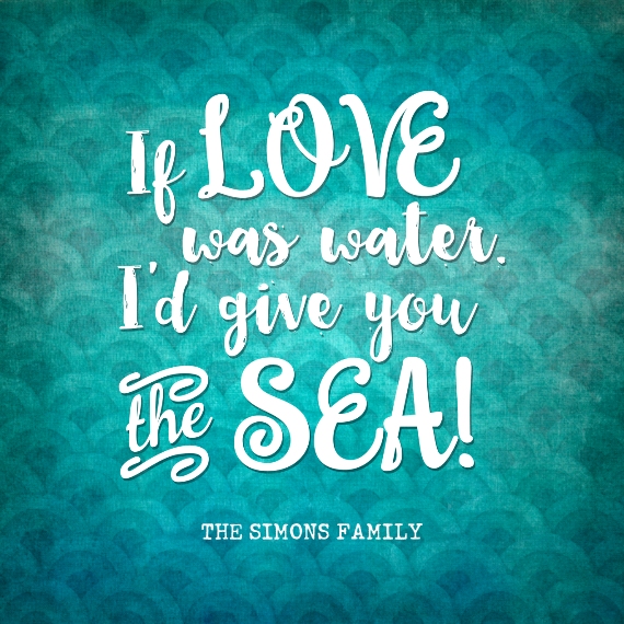 Love 16x16 Square Throw Pillow, Gift -Love Sea