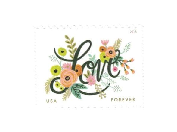 Love Flourishes Forever Postage Stamps