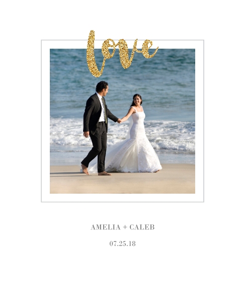 Love Framed Canvas Print, Black, 20x24, Home Décor -Love Glitter