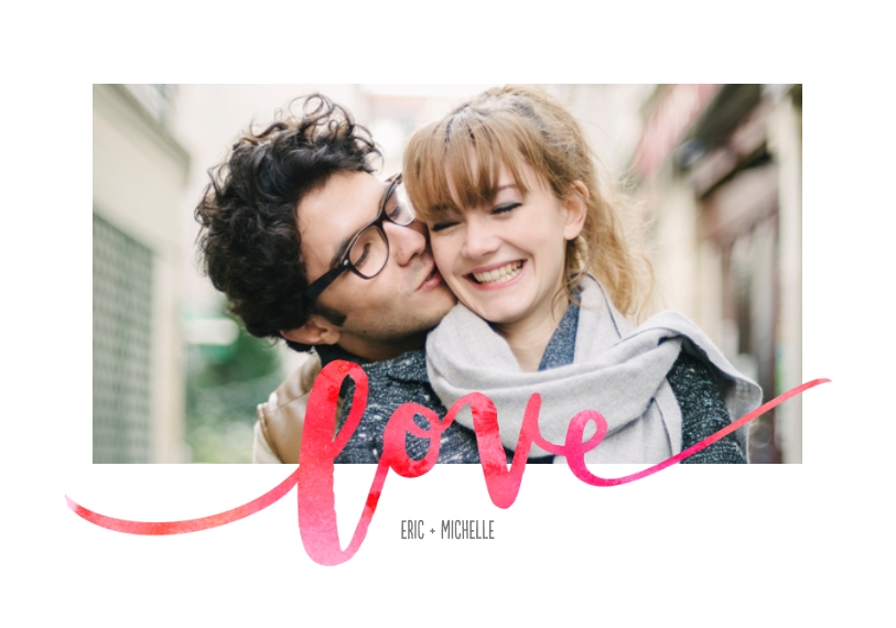 Love Framed Canvas Print, Black, 20x30, Home Décor -Love Watercolors