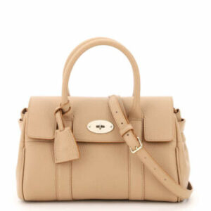 MULBERRY BAYSWATER SOFT SMALL BAG OS Beige, Brown Leather