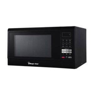 Magic Chef MCM1611 22 Inch Wide 1.6 Cu. Ft. 1100 Watt Countertop Microwave with Child Lock Black Cooking Appliances Microwave Ovens Countertop