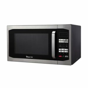 Magic Chef MCM1611 22 Inch Wide 1.6 Cu. Ft. 1100 Watt Countertop Microwave with Child Lock Stainless Cooking Appliances Microwave Ovens Countertop