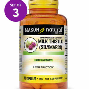 Mason Natural Vitamins & Supplements - 60-Ct. Milk Thistle Liver Cleanser Capsules - Set of Three