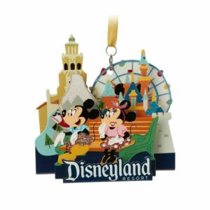 Mickey and Minnie Mouse Diorama Ornament Disneyland