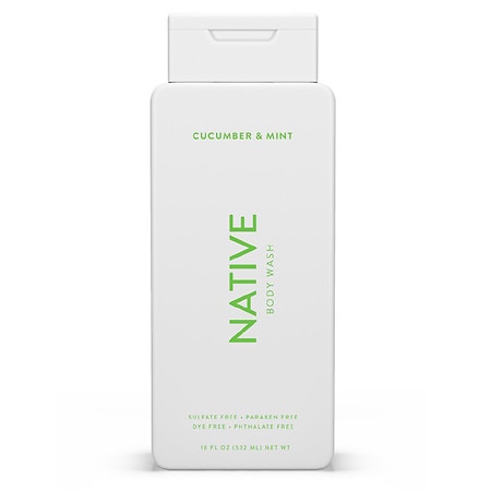 Native Body Wash Cucumber and Mint - 18.0 oz