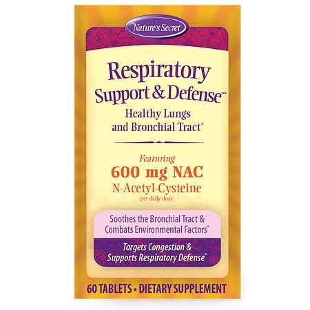 Nature's Secret Respiratory Support & Defense 600mg NAC - 60.0 ea