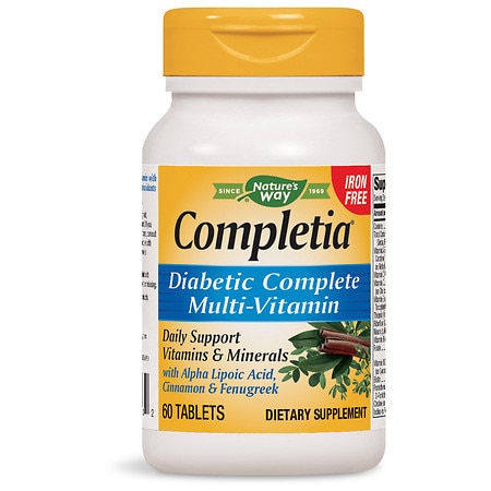 Nature's Way Completia Diabetic Multi-Vitamin Iron-Free - 60.0 ea