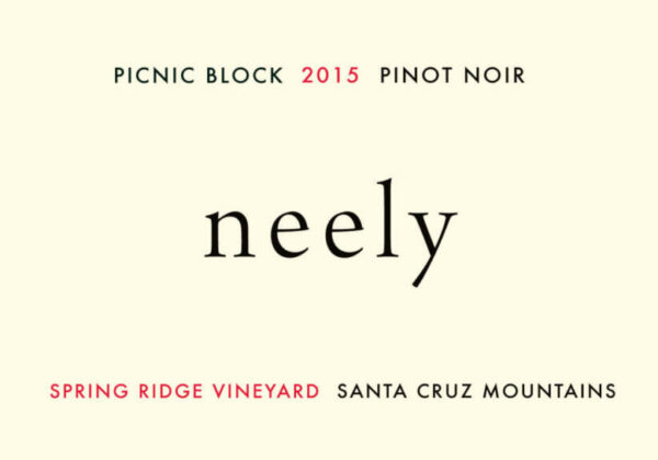Neely 2015 Spring Ridge Vineyard Picnic Block Pinot Noir - Red Wine