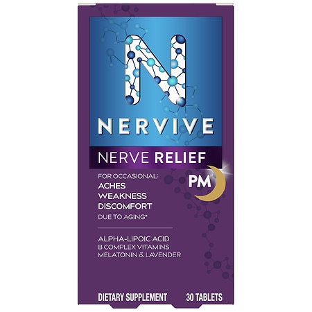 Nervive Nerve Relief PM Nightly Tablets - 30.0 ea