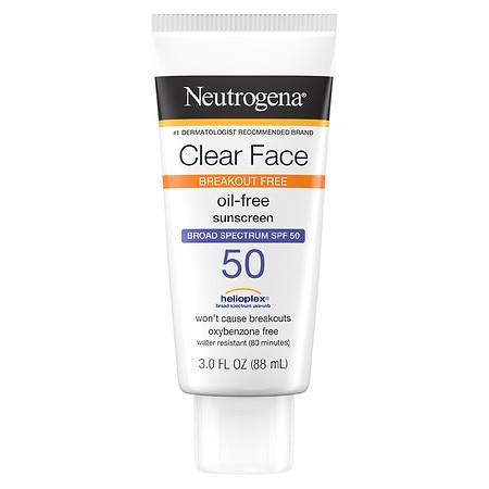 Neutrogena Clear Face Liquid Lotion Sunscreen With SPF 50 - 3.0 fl oz