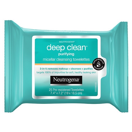 Neutrogena Deep Clean Purifying Micellar Cleansing Towelettes - 25.0 ea