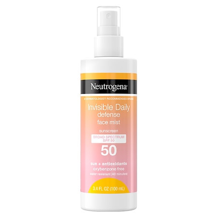Neutrogena Invisible Daily Defense Face Mist, SPF 50 - 3.4 fl oz