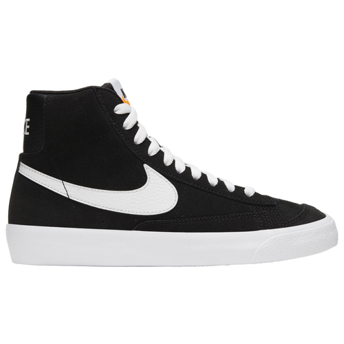 Nike Boys Nike Blazer Mid '77 - Boys' Grade School Basketball Shoes Black/White/Orange Size 03.5