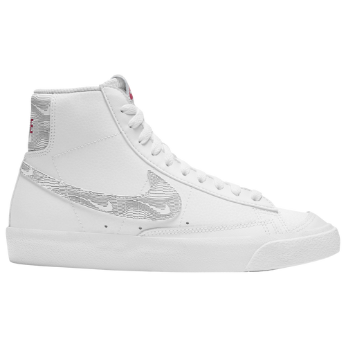 Nike Boys Nike Blazer Mid '77 - Boys' Grade School Basketball Shoes White/Red/Black Size 04.0