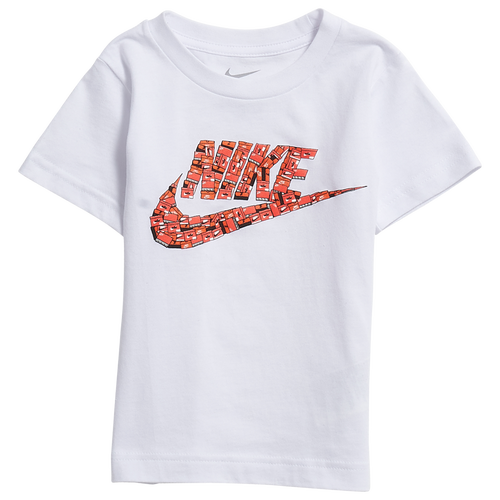 Nike Boys Nike Shoebox Futura T-Shirt - Boys' Toddler White/Red Size 2T