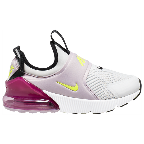 Nike Girls Nike Air Max 270 Extreme - Girls' Preschool Shoes Photon Dust/Lemon Venom/Iced Lilac Size 02.0