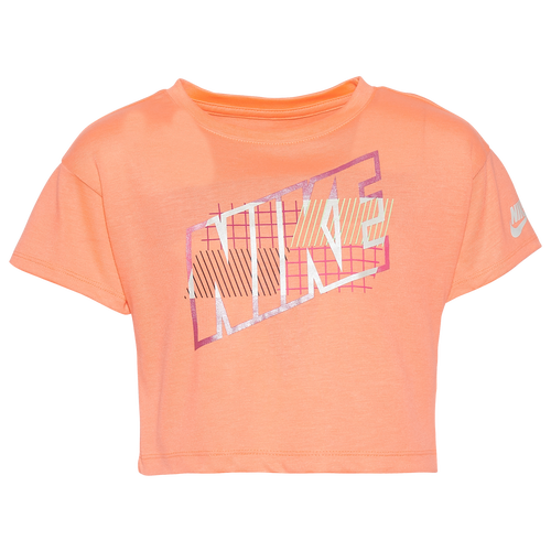 Nike Girls Nike Boxy T-Shirt - Girls' Preschool Pink/Orange Size 5