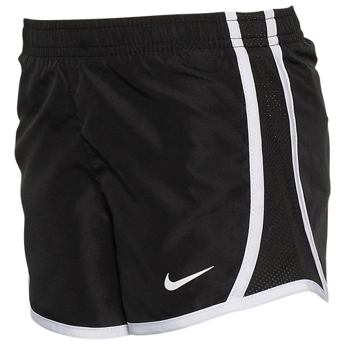 Nike Girls Nike Dry Tempo Short - Girls' Preschool Black/White Size 5