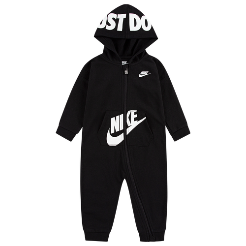 Nike Girls Nike HBR Coverall - Girls' Infant Black/White Size 24MO